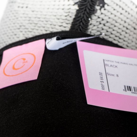 NWT - Capsule 98 Halter Cropped Top - sz 8 - Picture 5 of 5